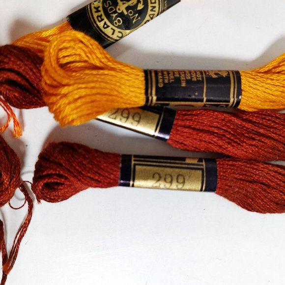 DMC and Anchor Mixed Lot of 29 Embroidery Cotton Floss Orange Yellow - Picture 6 of 7